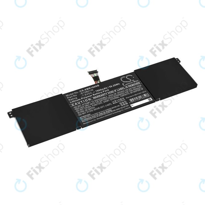 Batteria per Xiaomi Mi Pro 15.6 i3, i5, i6, R15B01W, Li-Pol, 7800mAh, 7.6V, HQ
