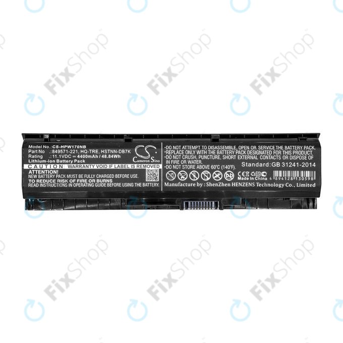 Batteria per HP 17, Omen 17, Pavilion 17, 849571-221, Li-Ion, 4400mAh, 11.1V, HQ