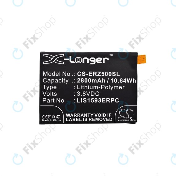 Batteria per Sony Xperia Z5 E6653, 2800mAh, Li-Pol, 3.8 V, LIS1593ERPC, HQ