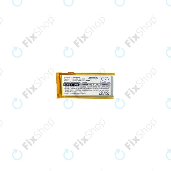 Batteria per iPod Nano (4th Gen), 240mAh, 616-0405, HQ