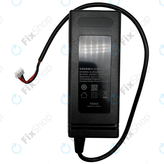 Adattatore di ricarica per Dreame Bot W10, BLJ65W200325P-C, 65W, 20V