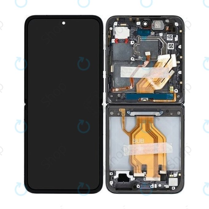 Schermo per Xiaomi Mix Flip 2405CPX3DC, Black, Vetro touch con cornice, 560002000N800, Genuine Service Pack