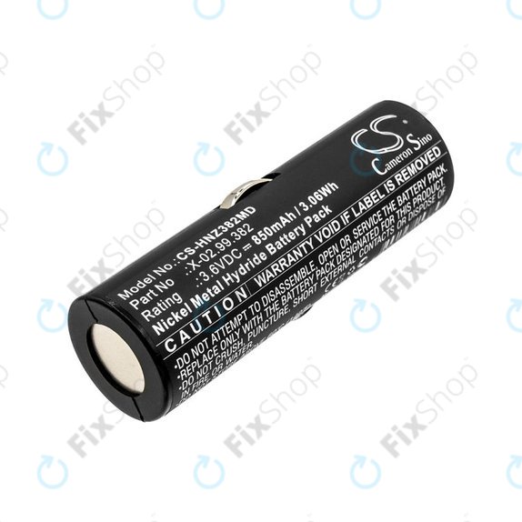 Batteria per Heine Beta Handles, Heine Ophthalmoscope Beta 200, X-02.99.382, BATT/110904-A1, Ni-MH, 850mAh, 3.6V, HQ