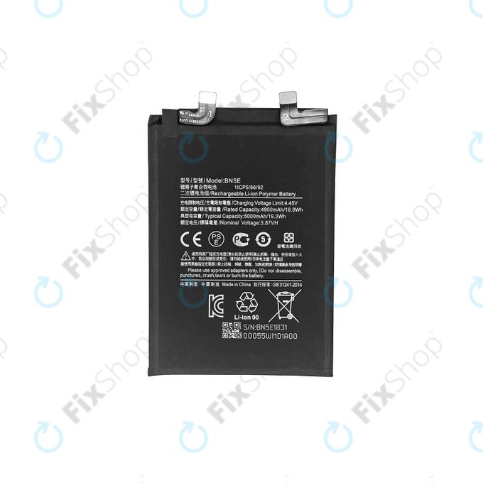 Batteria per Xiaomi Poco X4 Pro 5G, Redmi Note 11 Pro 4G, Redmi Note 11 Pro 5G, BN5E, 5000mAh