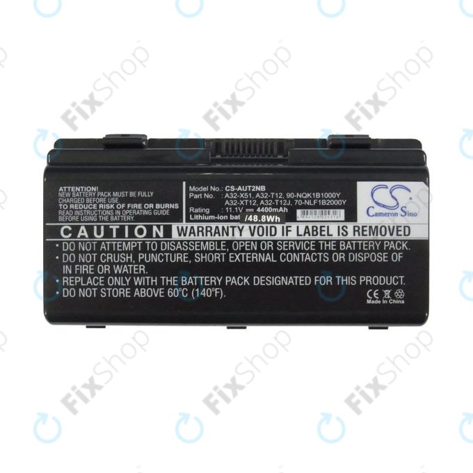 Batteria per Asus X51RL, T12Jg, T12C, X51L, A32-X51, Li-Ion, 4400mAh, 11.1V, HQ