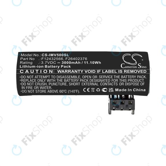 Batteria per Ingenico Move 5000, F26402376, Li-Ion, 3000mAh, 3.7V, HQ