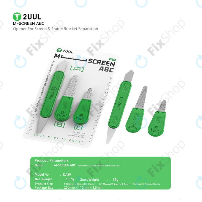 Set aprischermo ABC, 2UUL DA89