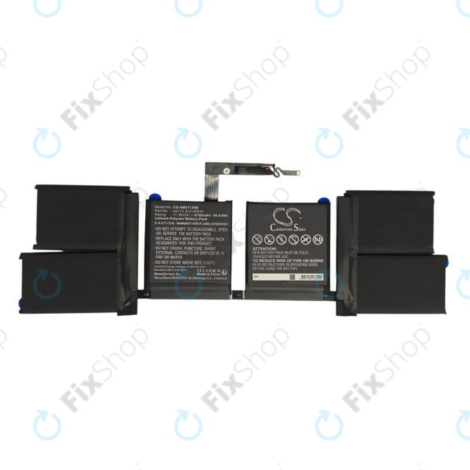Batteria A2113 per MacBook Pro 16" A2141 (2019), 8700mAh, HQ
