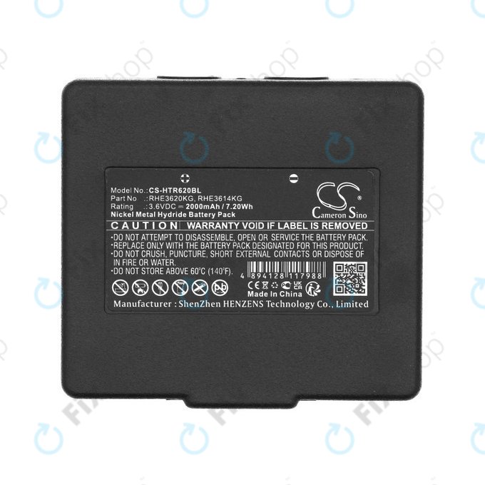 Batteria per Hetronic Abitron Mini, RHE3620KG, Ni-MH, 2000mAh, 3.6V, HQ