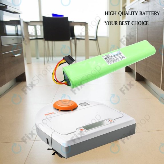 Batteria per Neato Botvac 70, 75 80 85 NX2000SCx10, Ni-MH, 2000mAh, 12V, HQ