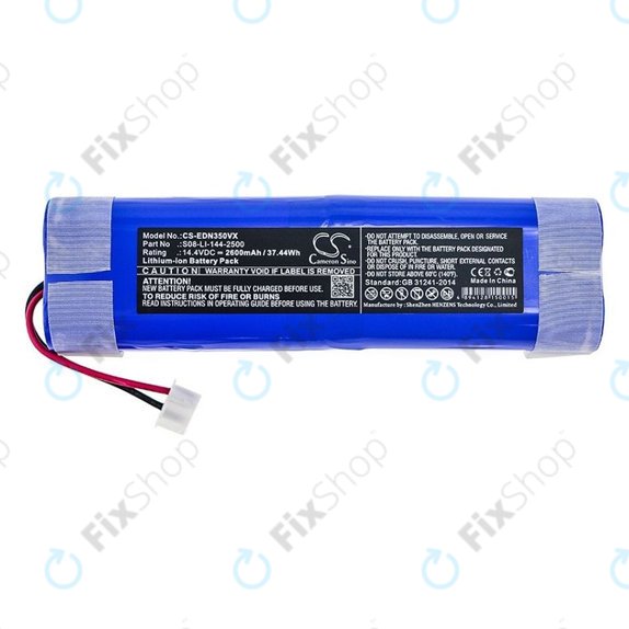 Batteria per Ecovacs Deebot DJ35, DK35, DN55, S08-LI-144-2500, Li-Ion, 2600mAh, 14.4V, HQ