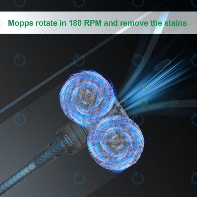 Testa mop elettrica con serbatoio d'acqua per Dyson seriess V, Outsize