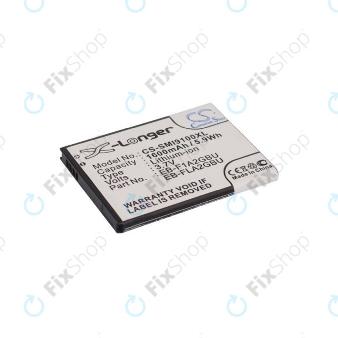 Batteria per Samsung i9100, Galaxy S II, EB-F1A2GBU, Li-Ion, 3.7V, 1600mAh, HQ
