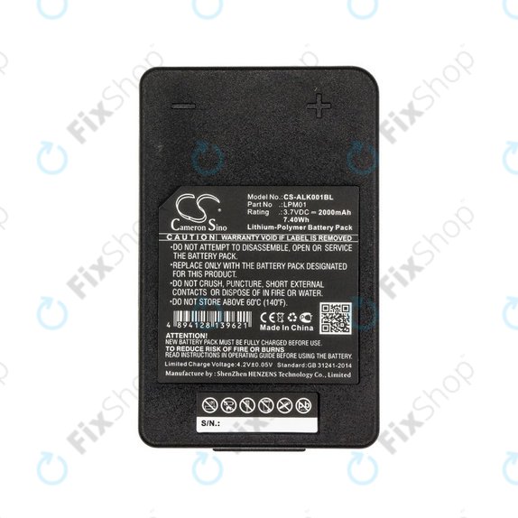 Batteria per Autec LK NEO, LPM01, Li-Pol, 2000mAh, 3.7V, HQ
