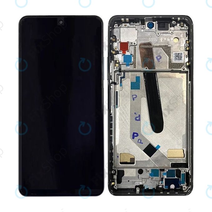 Schermo per Xiaomi Mi 11i M2012K11G, Black, Vetro touch con cornice