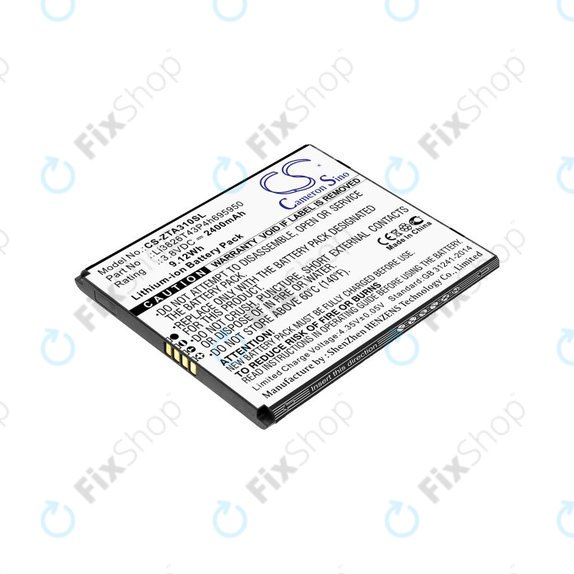 Batteria per ZTE Blade A3, A5, Optus X Power 2, Li3826T43P4h695950, Li-Ion, 3.8V, 2400mAh, HQ