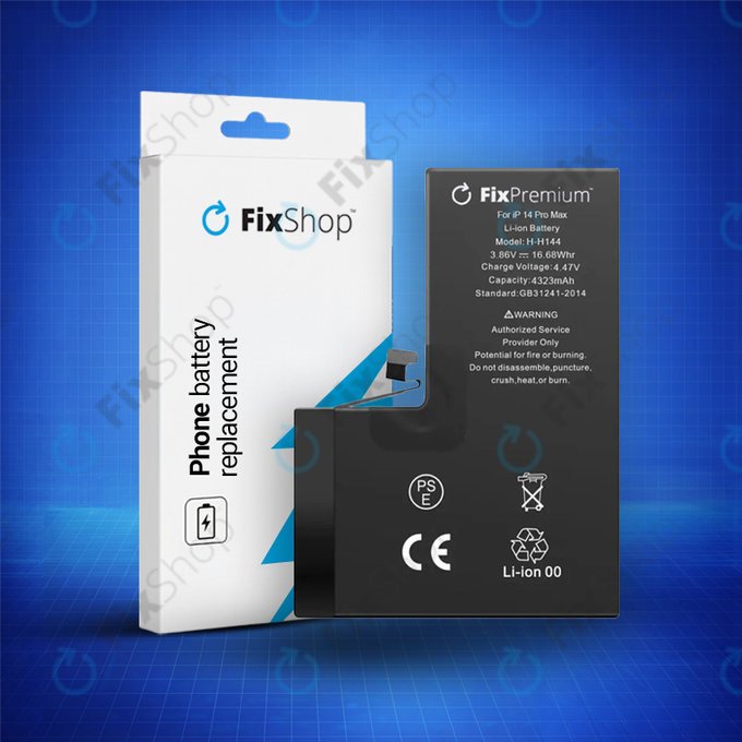 Batteria per iPhone 14 Pro Max, A2830, 4323mAh, FixPremium