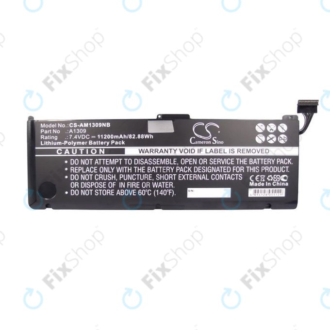 Batteria A1309 per MacBook Pro 17" A1297 (Early 2009 - Mid 2010), 11200mAh, HQ