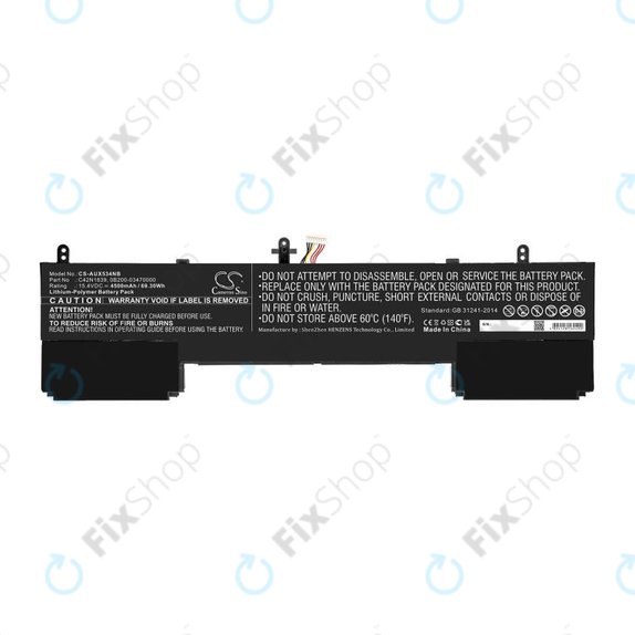 Batteria per Asus ZenBook 15 UX534FTC, Flip 15 UX563, C42N1839, Li-Pol, 4500mAh, 15.4V, HQ