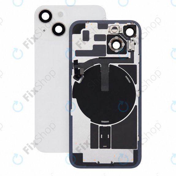 Vetro scocca posteriore per iPhone 14, Starlight, Pulled A