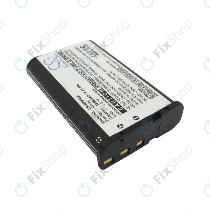 Batteria per Casio Exilim EX-H10, EX-FH100, EX-H15, EX-Z2000, EX-H20G, NP-90, Li-Ion, 1950mAh, 3.7V, HQ