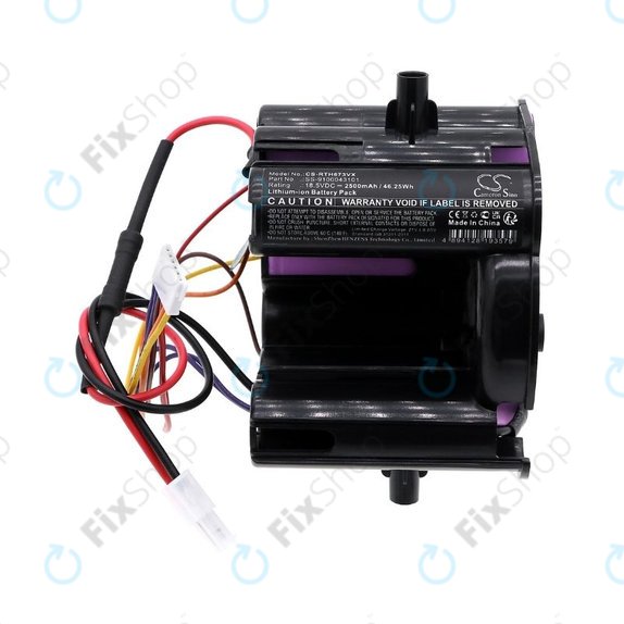 Batteria per Rowenta Dual Force 2-in-1, SS-9100043101, Li-Ion, 2500mAh, 18.5V, HQ
