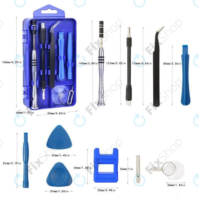 Set di cacciaviti e bit di precisione per riparazione cellulari, PC ed elettronica 115 in 1, Kingsdun