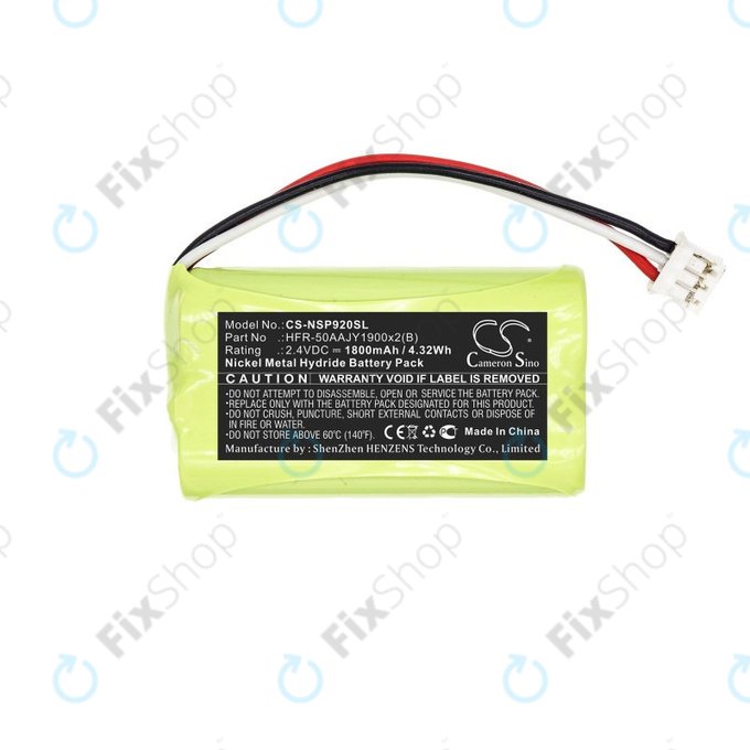 Batteria per Nvidia P2920, Nvidia Shield Game Controller HFR-50AAJY1900x2 B, Ni-MH, 1800mAh, 2.4V, HQ