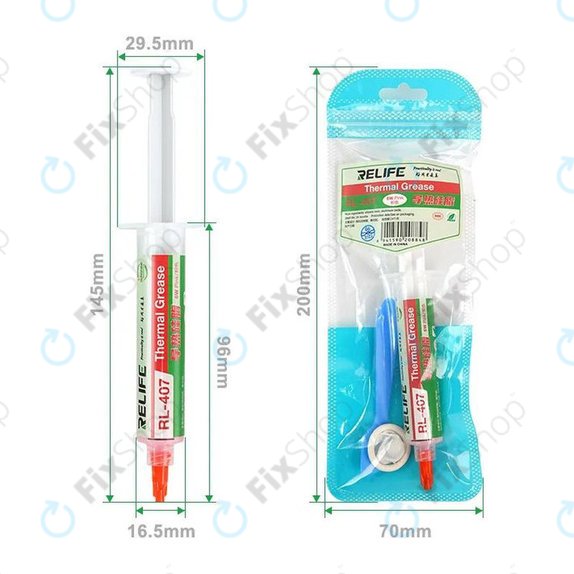Pasta termica al silicone Relife RL-407, 6 W/mK, 20g, rosa
