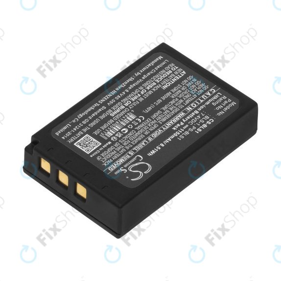 Batteria per Olympus E-400, PS-BLS1, Li-Ion, 1150mAh, 7.4V, HQ