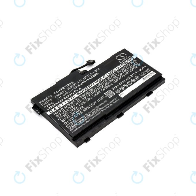 Batteria per HP Zbook 17 G3, AI06XL, Li-Ion, 8300mAh, 11.4V, HQ