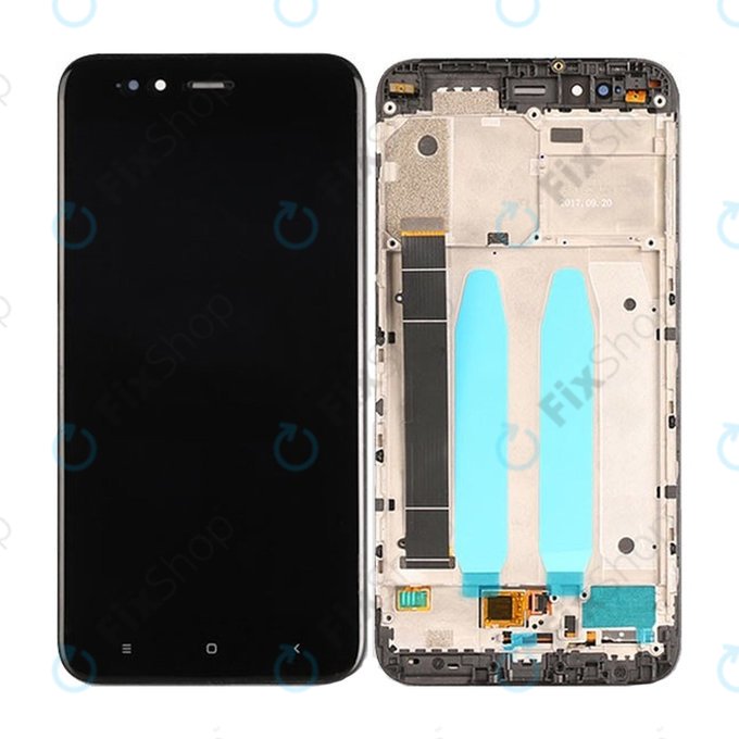Schermo per Xiaomi Mi A1 (Mi 5X), Black, Vetro touch con cornice