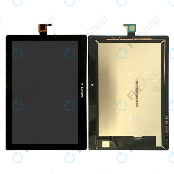 Schermo LCD per Lenovo TAB 2 A10-30 TB2-X30F, Black, Vetro touch senza cornice