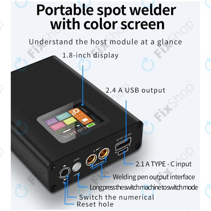 Saldatrice a punti portatile con display digitale 5000 mAh, Docreate SW