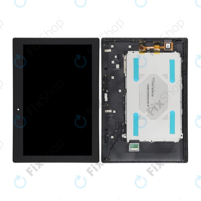 Schermo LCD per Lenovo TAB 2 A10-70, Black, Vetro touch con cornice