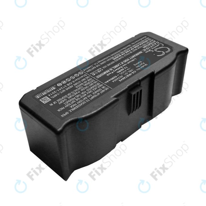 Batteria per iRobot Roomba e-seriess, i-seriess, ABL-D1, 4624864, ABL-D2, Li-Ion, 5200mAh, 14.4V, HQ