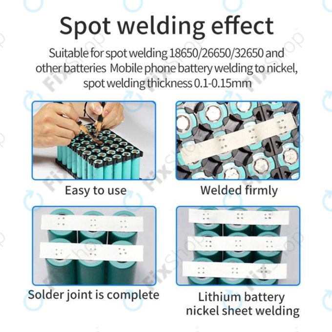 Kit saldatrice a punti mini DIY 4000 mAh, Docreate HPSW 5000W