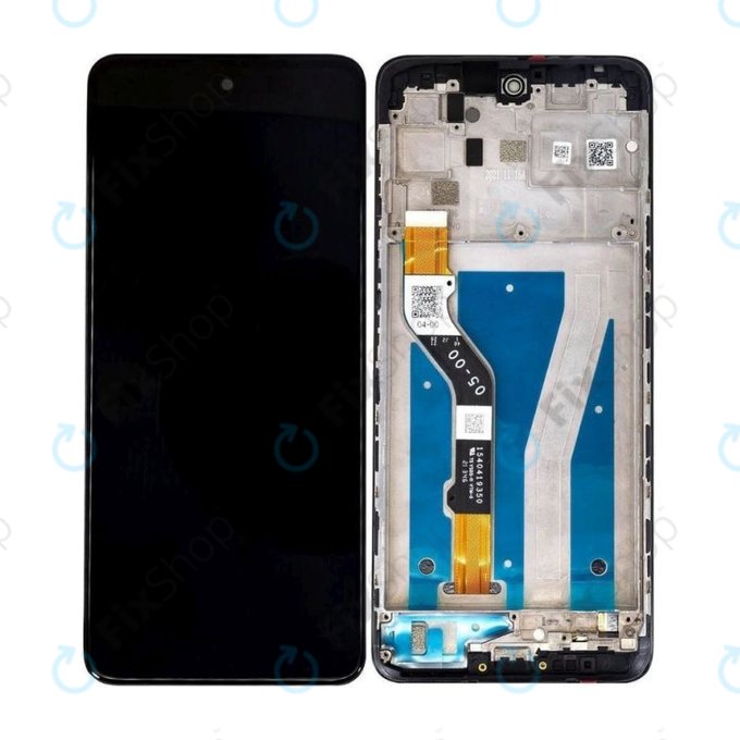 Schermo per Motorola Moto G60 XT2135, Charcoal Gray, Vetro touch con cornice