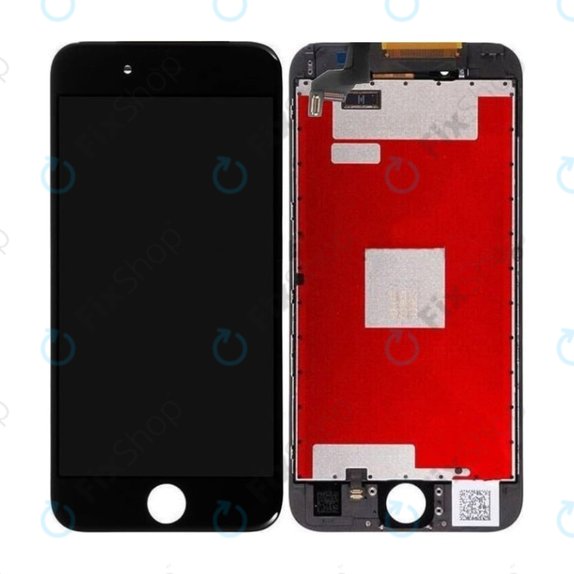 Schermo In-Cell per iPhone 6S, Black, Vetro touch con cornice, FixPremium