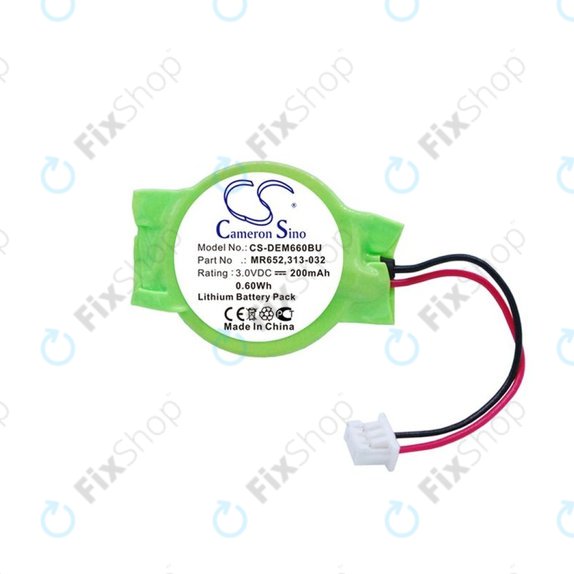 Batteria di backup per Dell Latitude E6320, 077-A00, Lithium, 200mAh, 3V, HQ