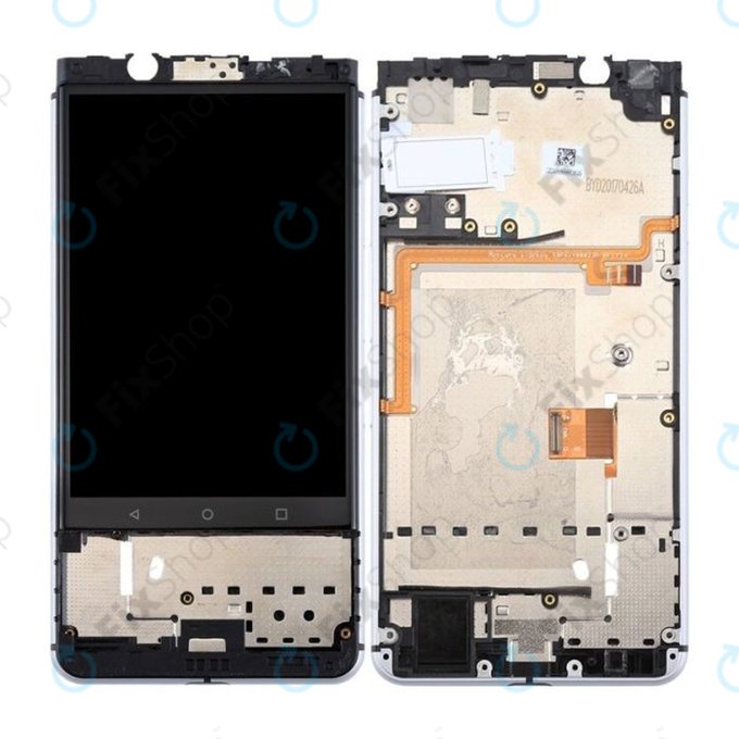 Schermo per Blackberry Keyone, Black, Vetro touch con cornice