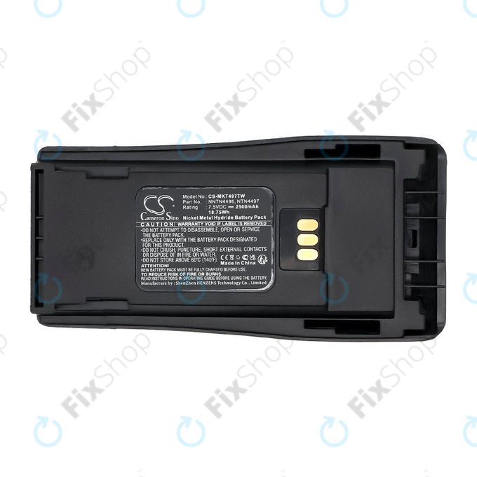 Batteria per Motorola CP, EP, GP, PM-series, PMNN4081, Ni-MH, 2500mAh, 7.5V, HQ