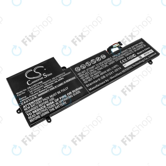 Batteria per Lenovo Yoga Slim 7-15IIL, L19C4PF5, Li-Pol, 4500mAh, 15.44V, HQ