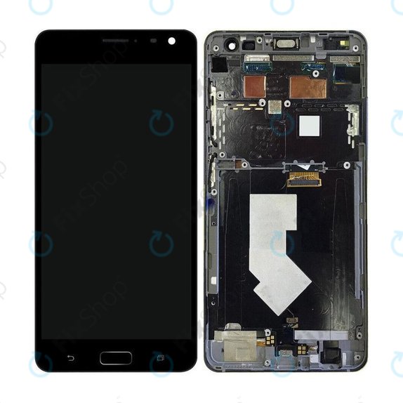 Schermo OLED per Asus Zenfone AR ZS571KL, Black, Vetro touch con cornice