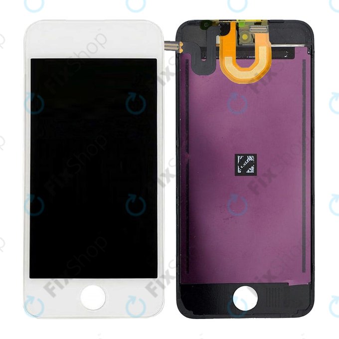Schermo LCD per iPod Touch (5th Gen, 6th Gen, 7th Gen), White, Vetro touch con cornice