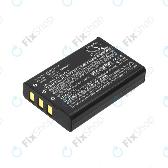 Batteria per Toshiba Camileo H30, FujiFilm NP-120, PX1657, Li-Ion, 1800mAh, 3.7V, HQ