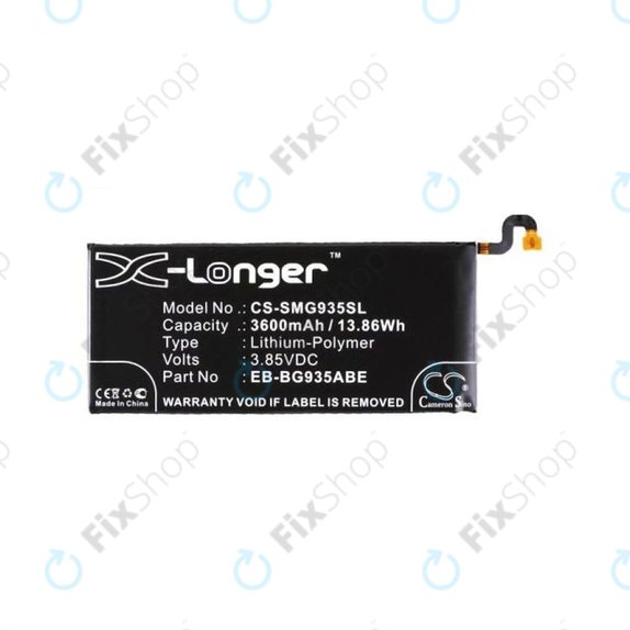 Batteria per Samsung S7 Edge G935F, EB-BG935ABE, 3600mAh, HQ