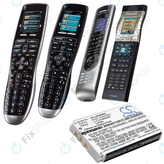 Batteria per Logitech Harmony 720, 780, 880, 890, 900, R-IG7, Li-Ion, 950mAh, 3.7V, HQ