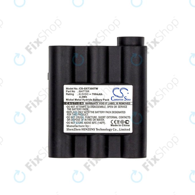 Batteria per Alan G7, Midland GTX-series, BATT5R, Ni-MH, 700mAh, 6V, HQ