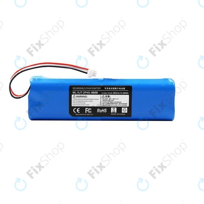 Batteria per Xiaomi Roidmi EVE Plus, Viomi, Lydsto, Proscenic, Tefal, XJT-2P4S-6800, Li-Ion, 6800mAh, 14.4V